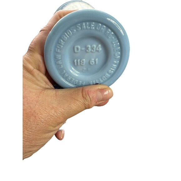 Urn~Jim Beam Blue Milk Glass Grecian Urn Socrates Aristotle Decanter 1961 - Picture 5 of 6